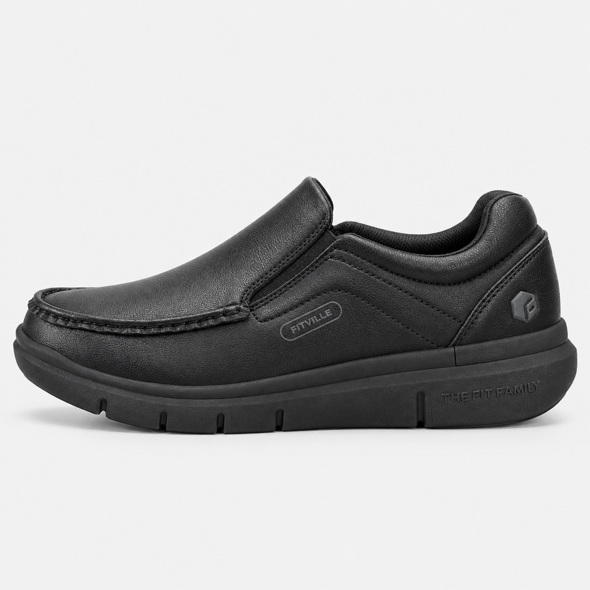 Orthopedic Shoes Vegan Leather Wide Width Slip-On