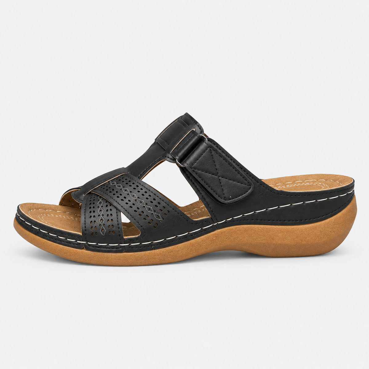 Orthopedic Shoes PU Wedge Open Toe