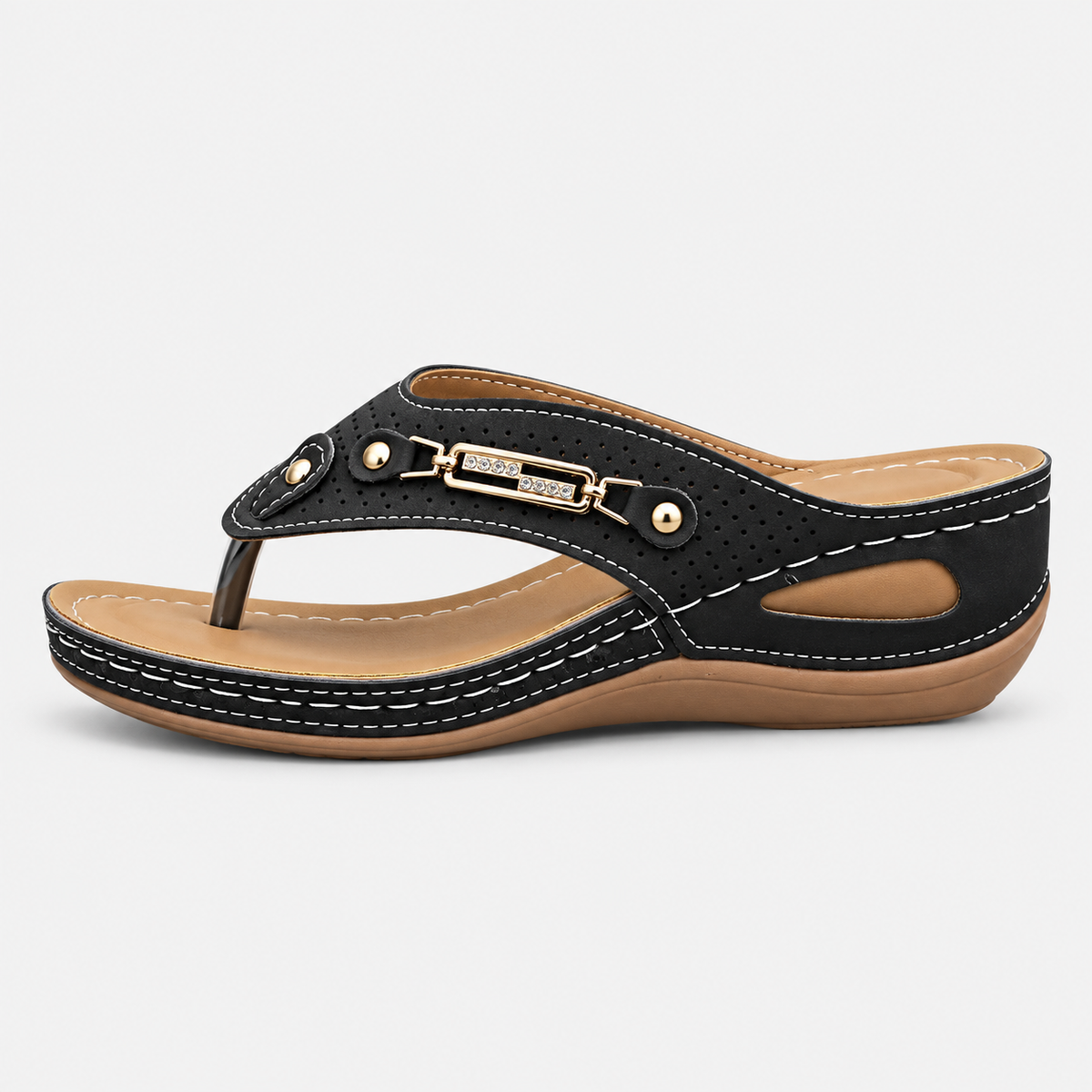 Orthopedic Shoes PU Leather Wedge
