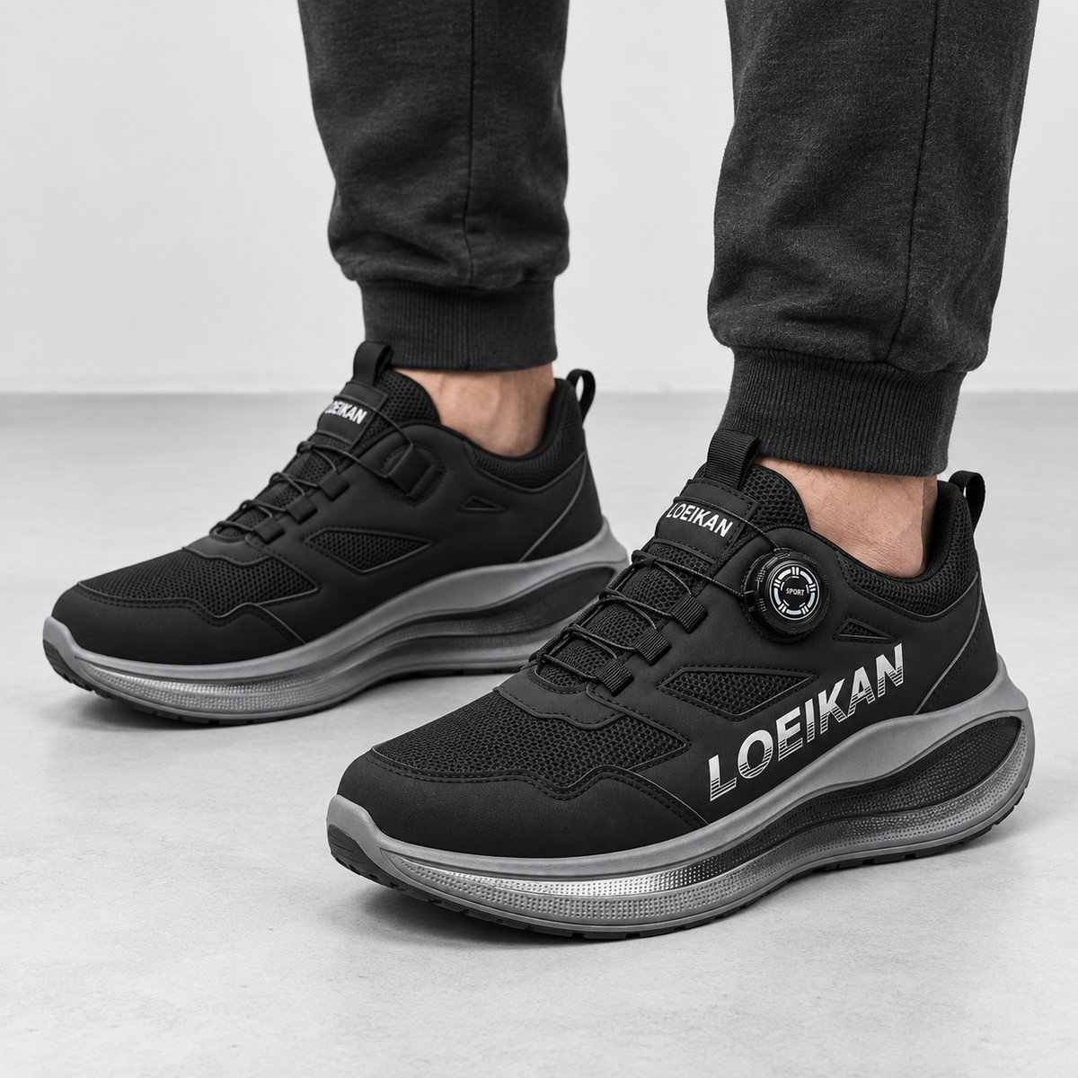 Orthopedic Shoes Rotating Button Mesh