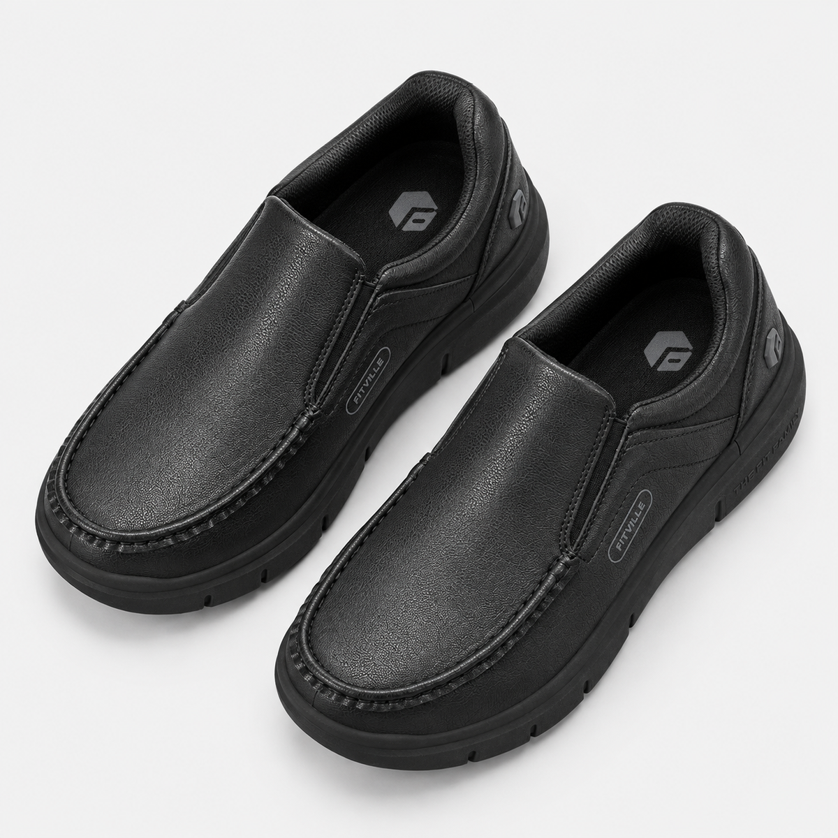 Orthopedic Shoes Vegan Leather Wide Width Slip-On