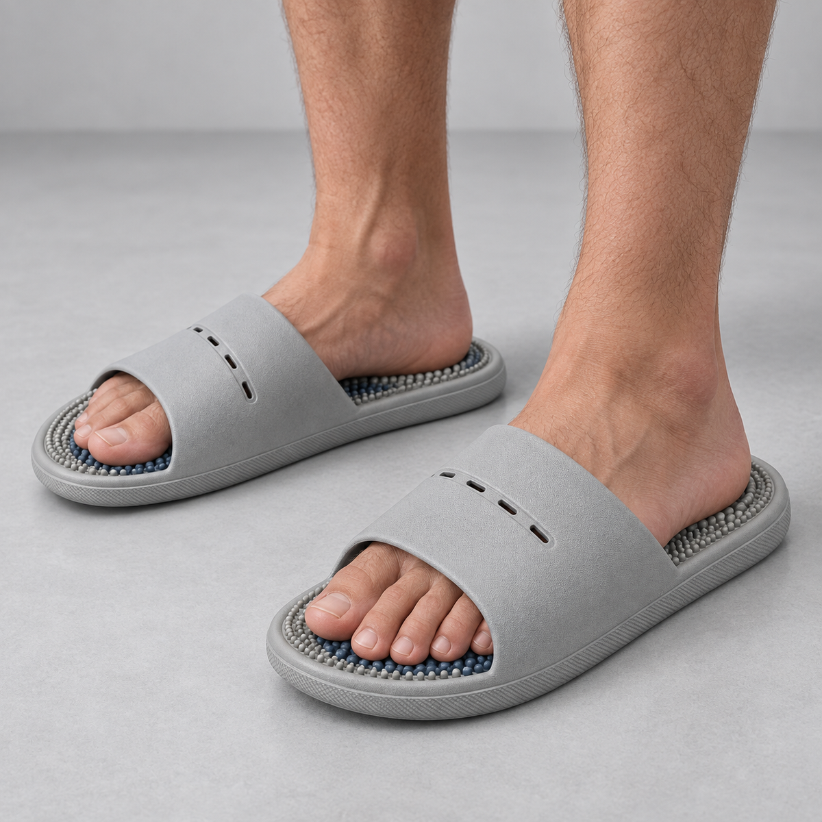 Men's Acupressure Massage Slippers for Indoor Bathroom Use