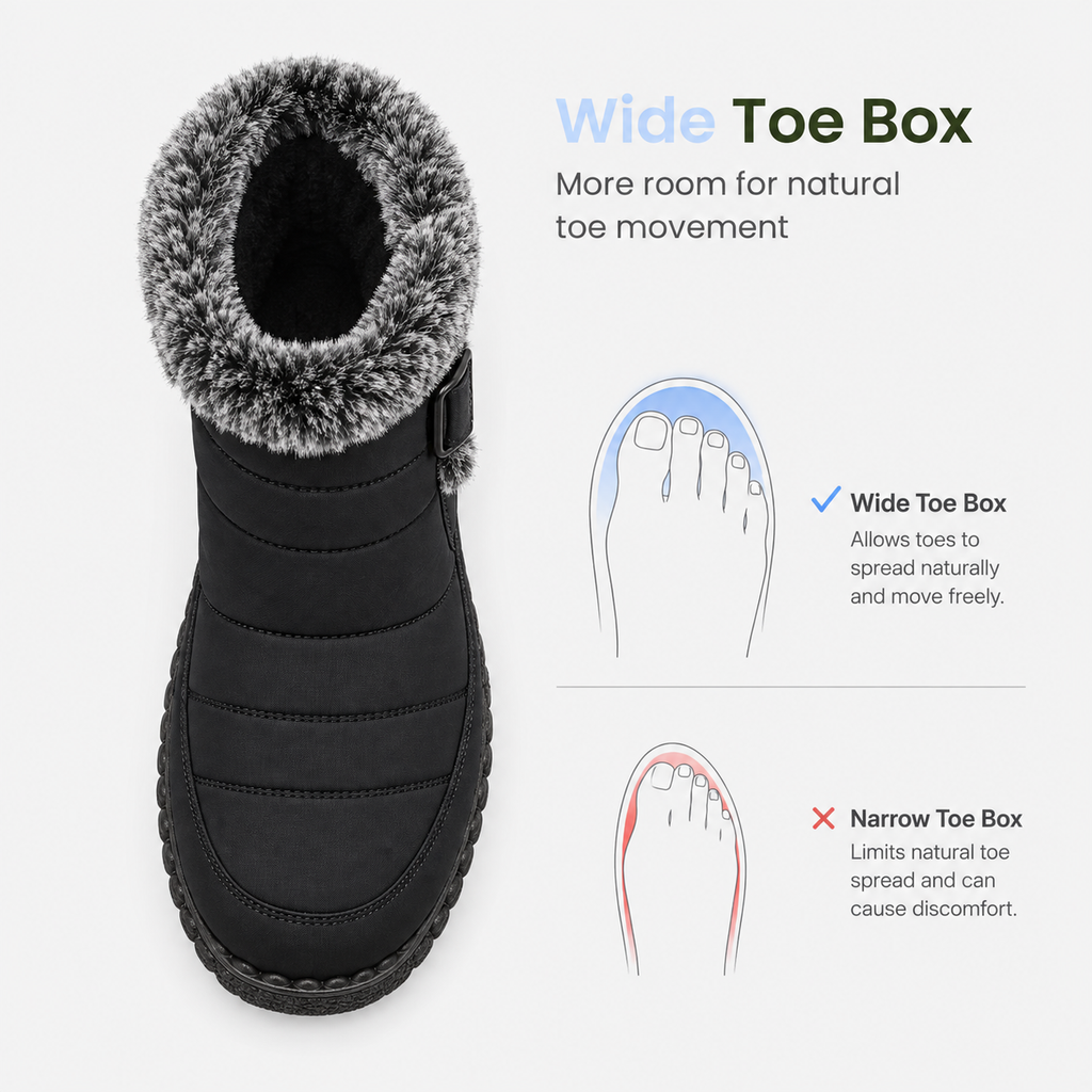 Orthopedic Shoes Faux Fur Waterproof Lined