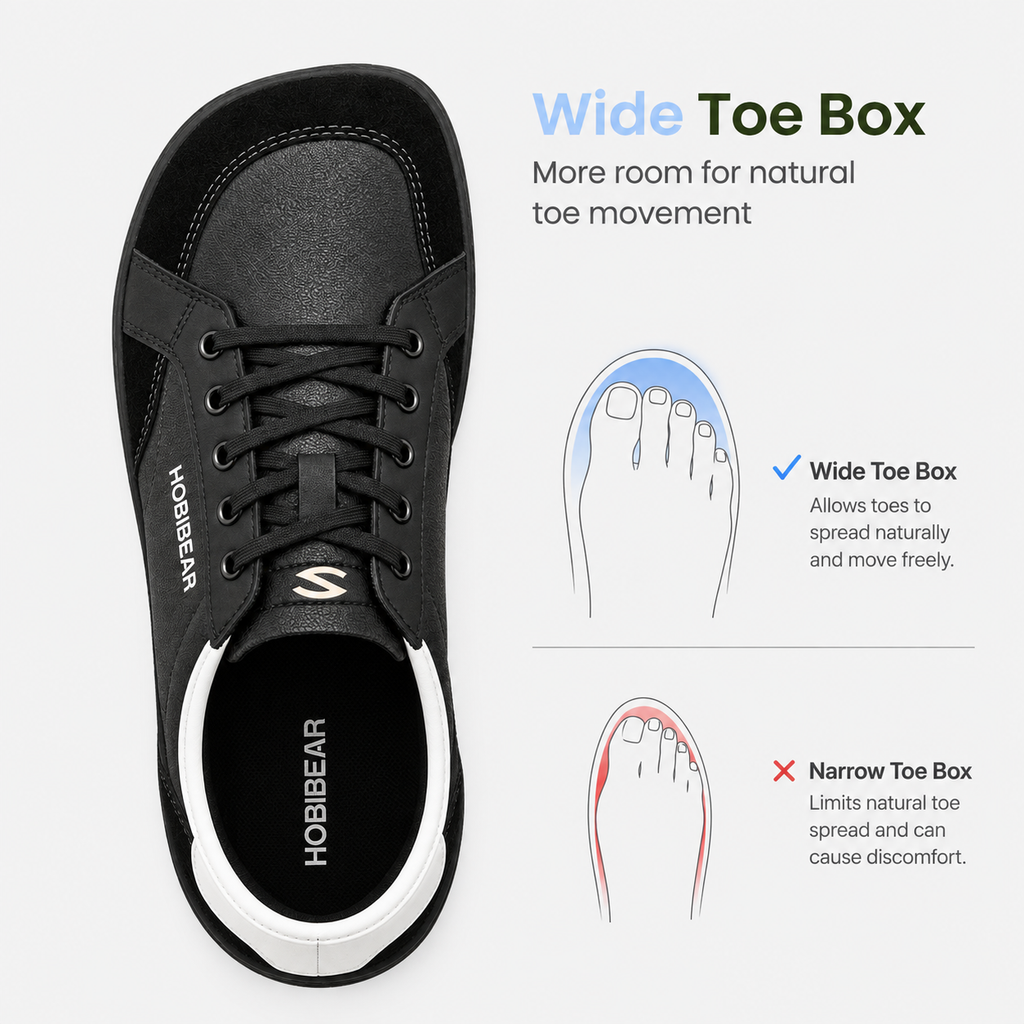 Orthopedic Shoes Artificial Leather Barefoot Wide Toe Box