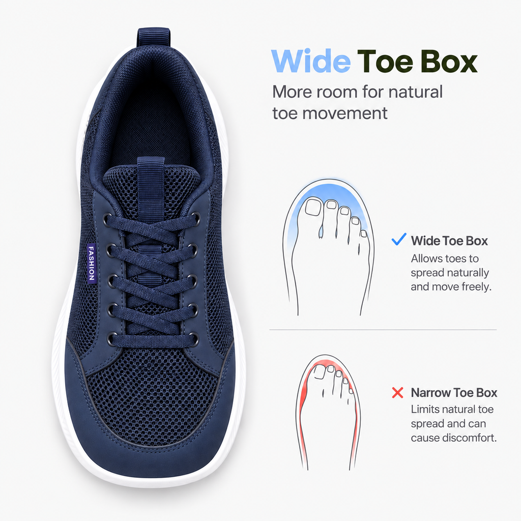 Orthopedic Shoes TPR Barefoot Wide Toe Box
