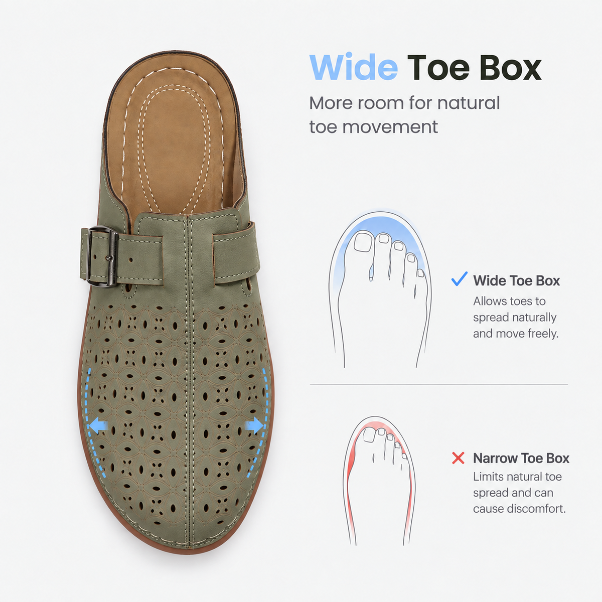 Stylish Orthopedic Shoes Uk Hollow Out Closed Toe