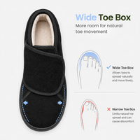 Black Orthopedic Shoes Diabetic