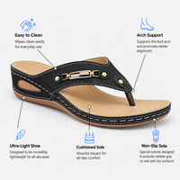 Orthopedic Shoes PU Leather Wedge