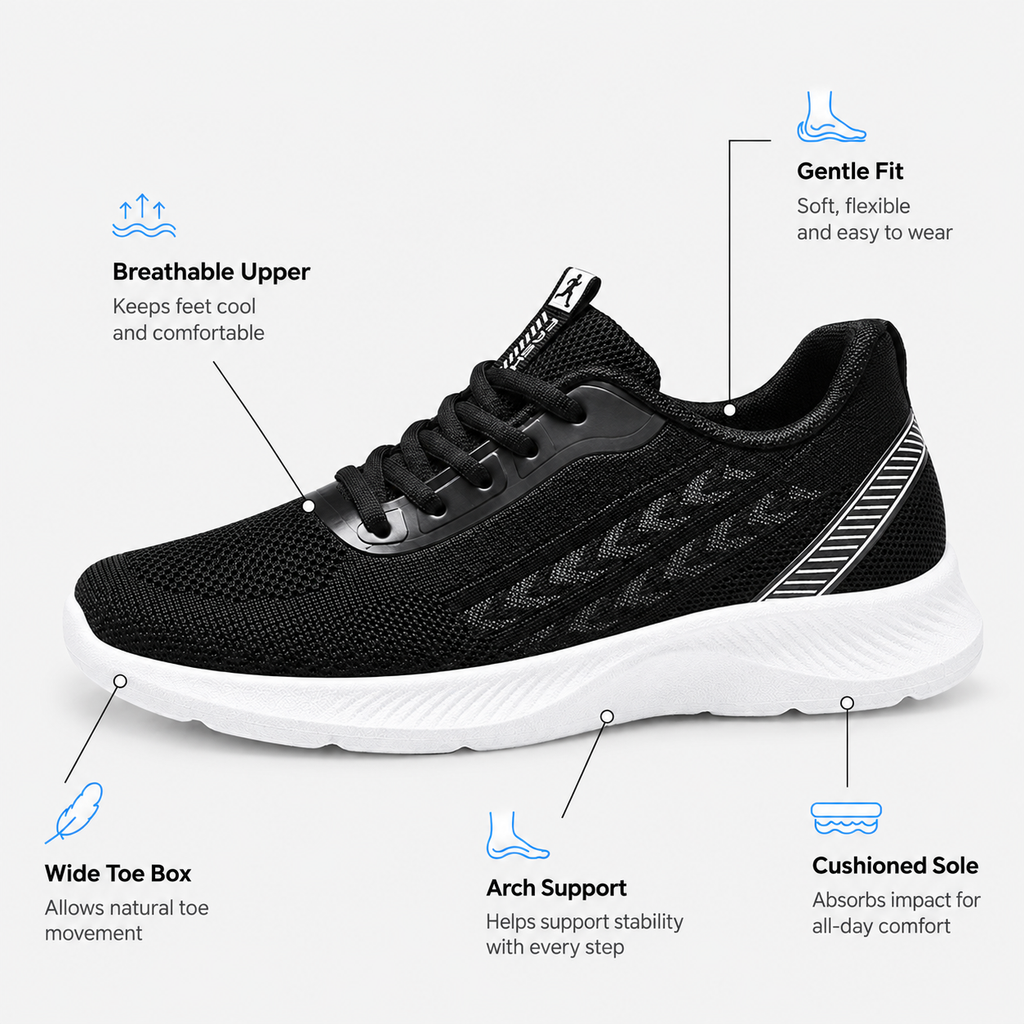 Orthopedic Shoes Pvc Breathable Mesh Platform Sole