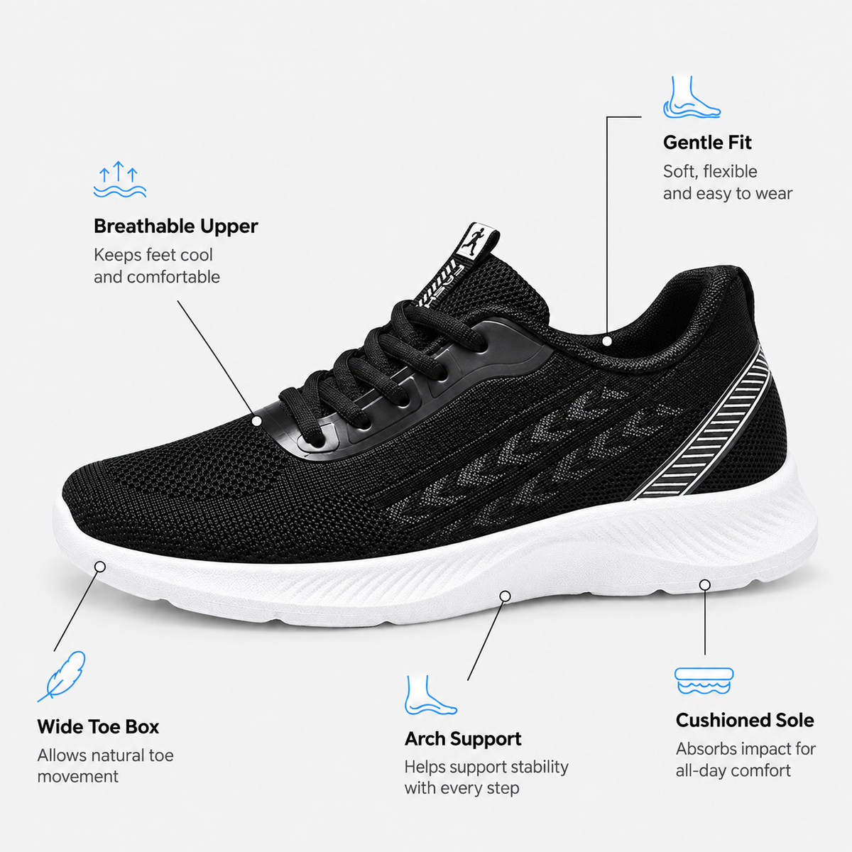 Orthopedic Shoes Pvc Breathable Mesh Platform Sole