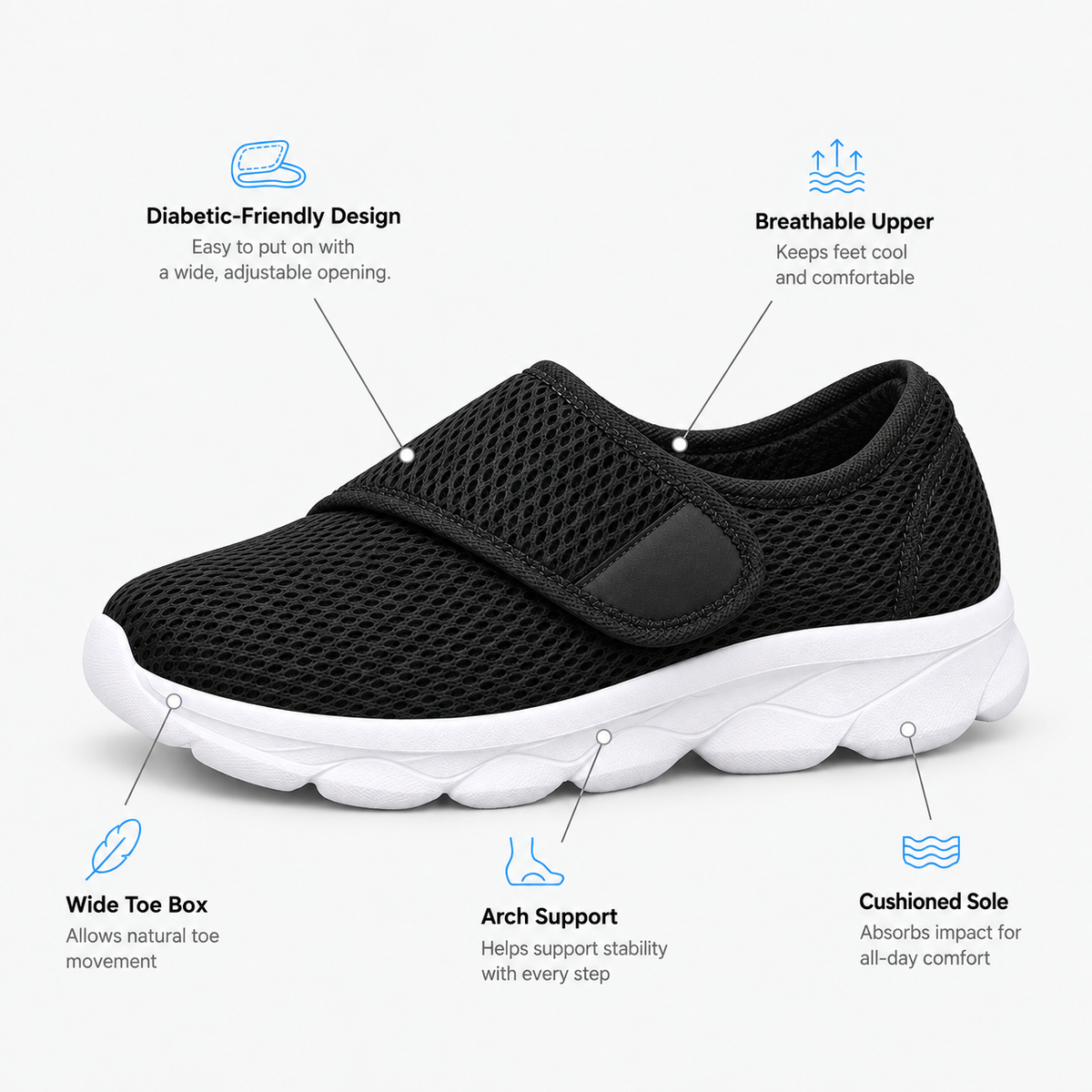 Wide Fit Orthopedic Shoes