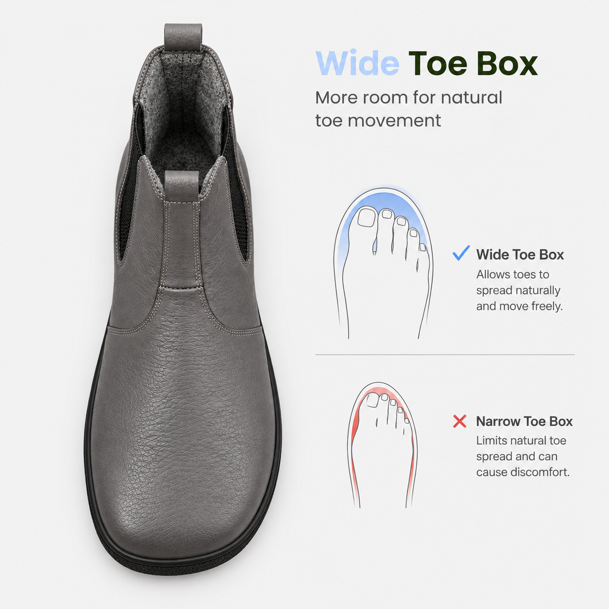 Orthopedic Shoes Genuine Leather Barefoot