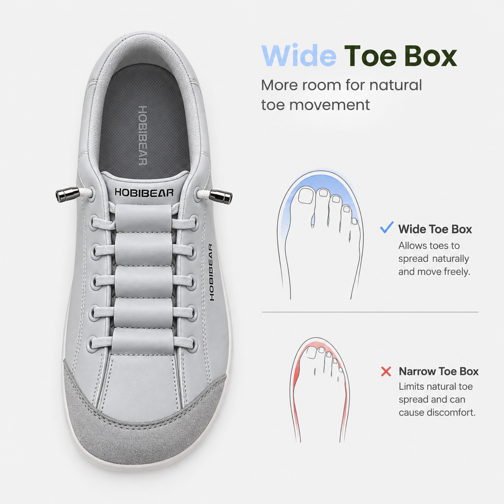 Orthopedic Shoes Artificial Leather Barefoot Wide Toe