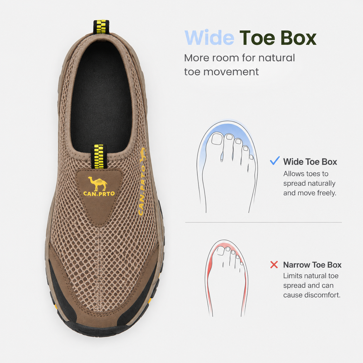 Orthopedic Shoes Mesh Slip-On