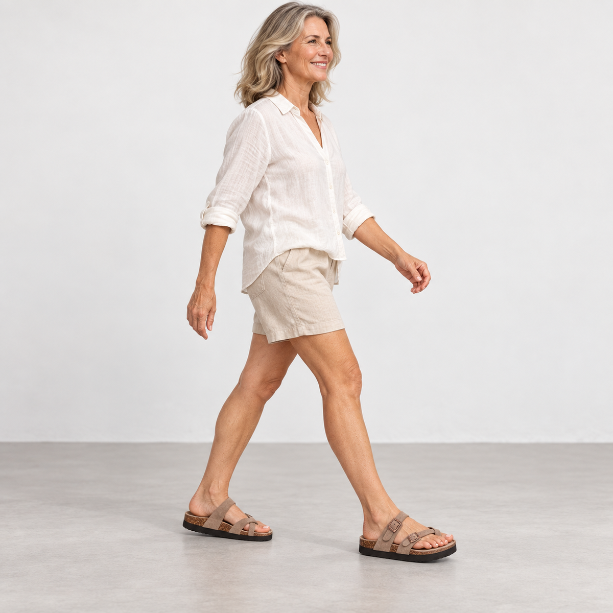 Orthopedic Shoes Suede Cork