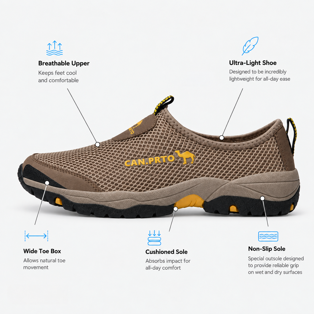 Orthopedic Shoes Mesh Slip-On