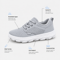 Orthopedic Shoes Green Breathable Mesh