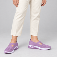 Orthopedic Shoes For Walking Hollow Knit Mesh Slip-On