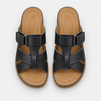 Orthopedic Shoes PU Wedge Open Toe