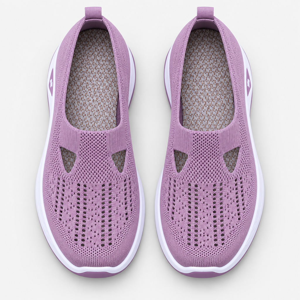 Orthopedic Shoes For Walking Hollow Knit Mesh Slip-On