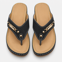 Orthopedic Shoes PU Leather Wedge