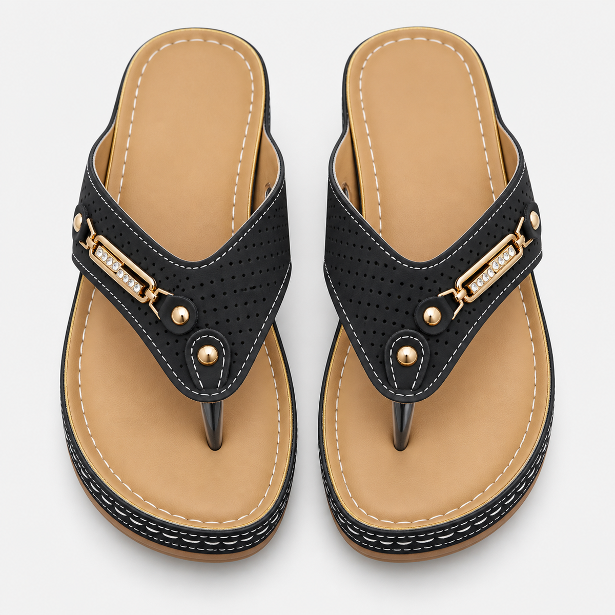 Orthopedic Shoes PU Leather Wedge