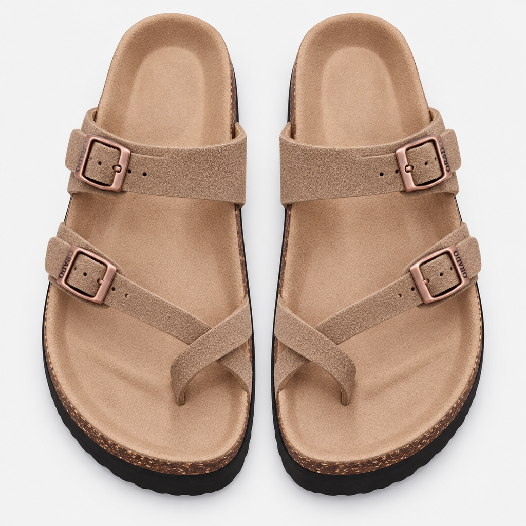 Orthopedic Shoes Suede Cork