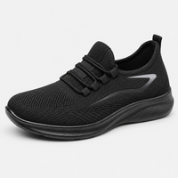 Men's Grey Breathable Mesh Lace-Up Sneakers