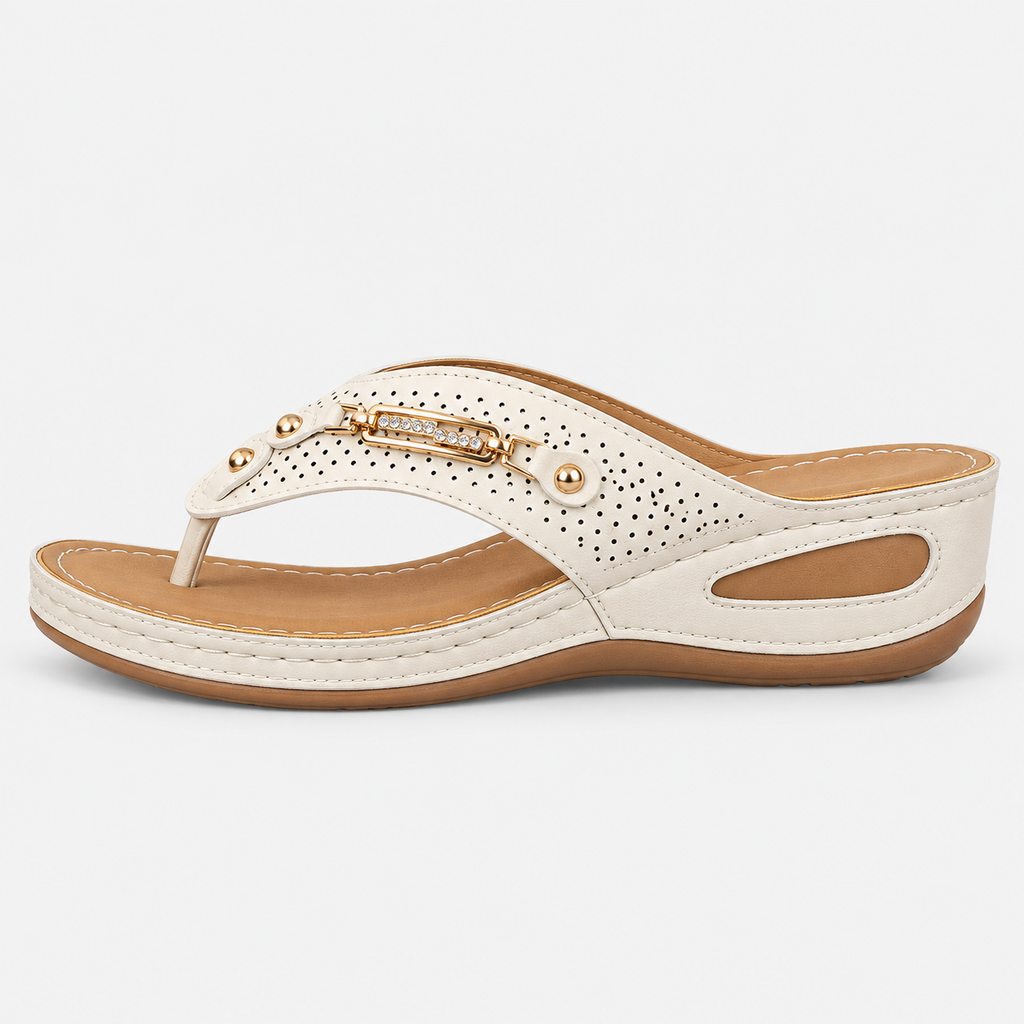 Orthopedic Shoes PU Leather Wedge
