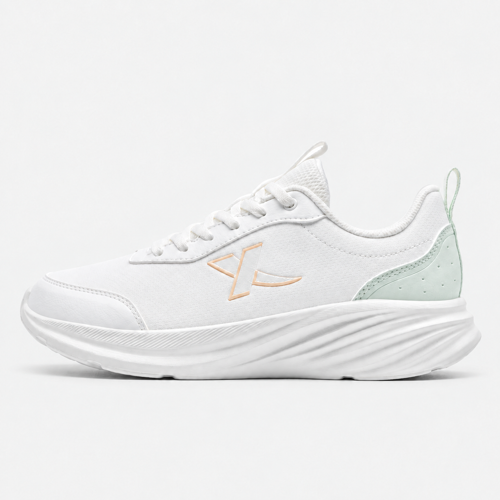 Xtep Women's White Water-Repellent Running Shoes