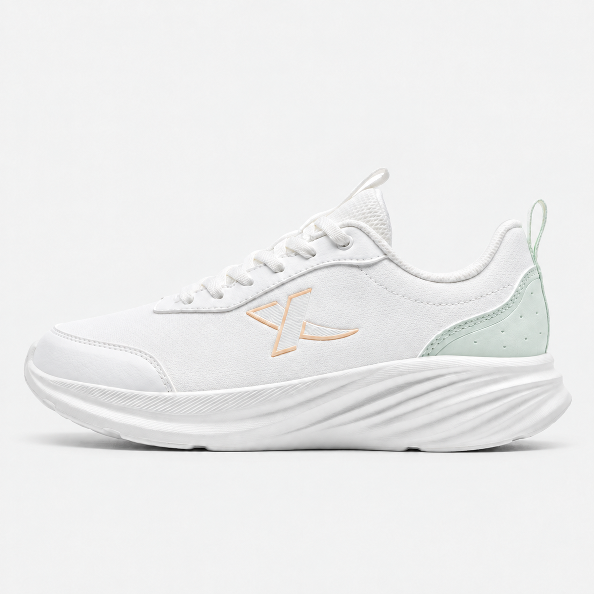Xtep Women's White Water-Repellent Running Shoes
