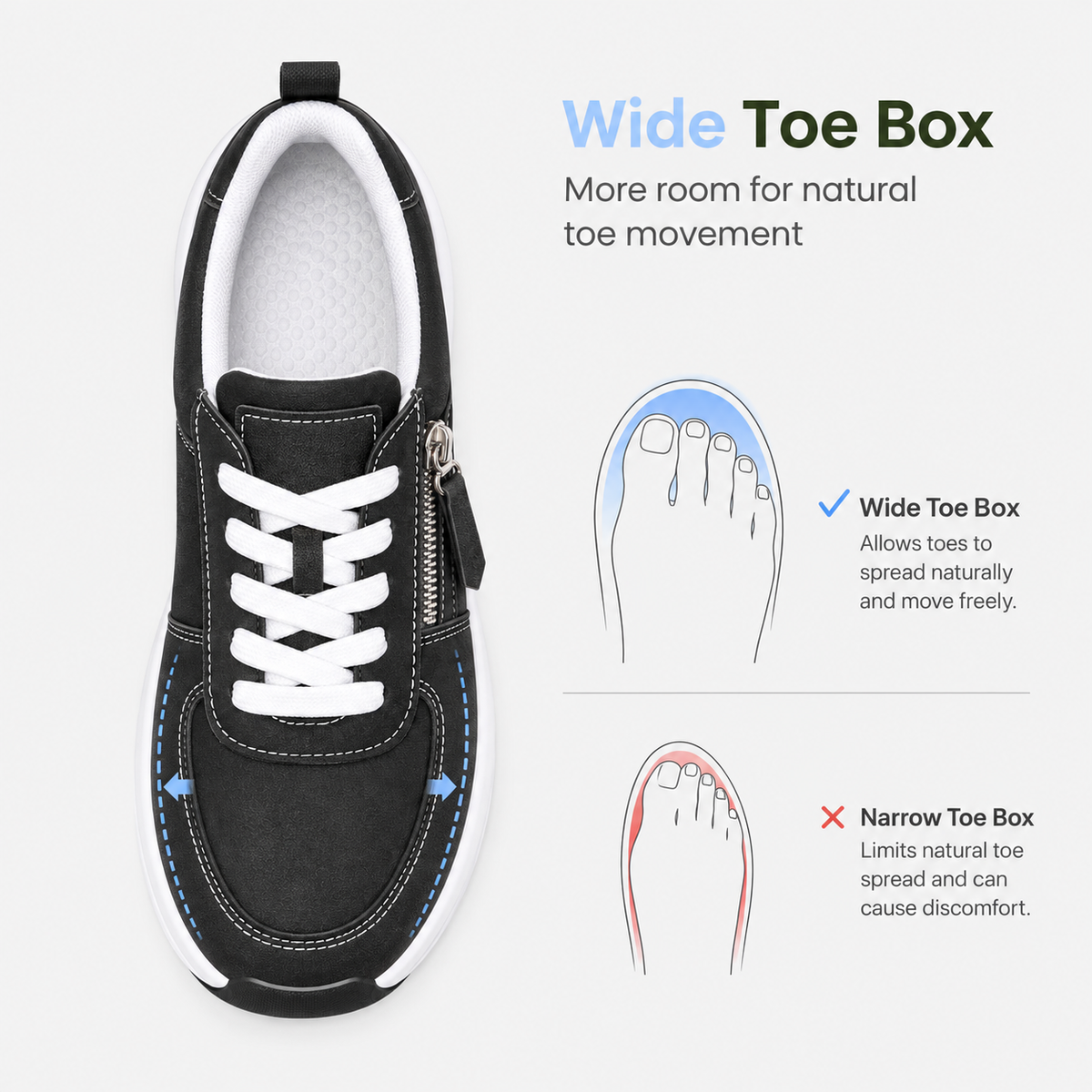 Women's Brown Side Zip Lace-Up Casual Sneakers