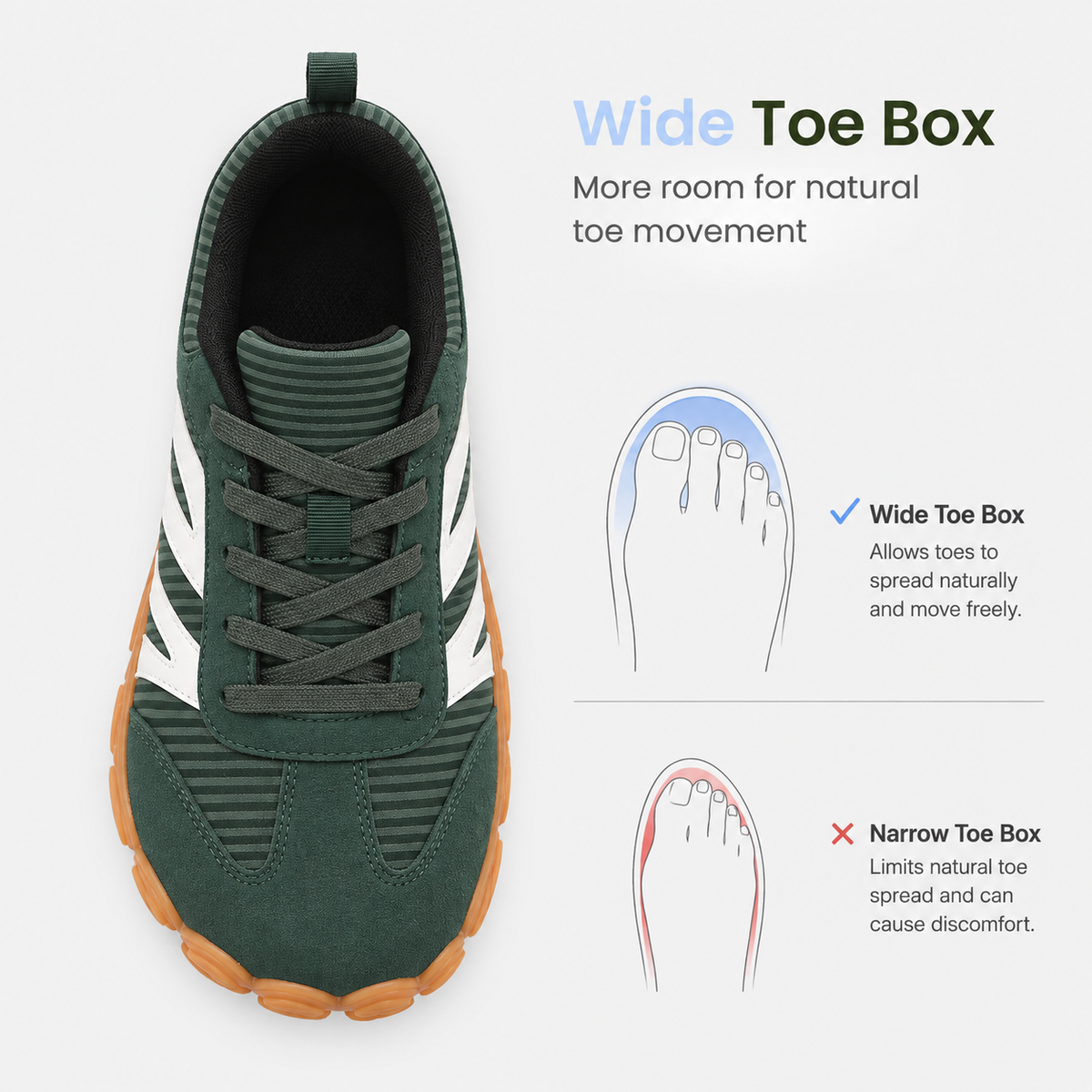 Orthopedic Shoes Barefoot Wide Toe Box