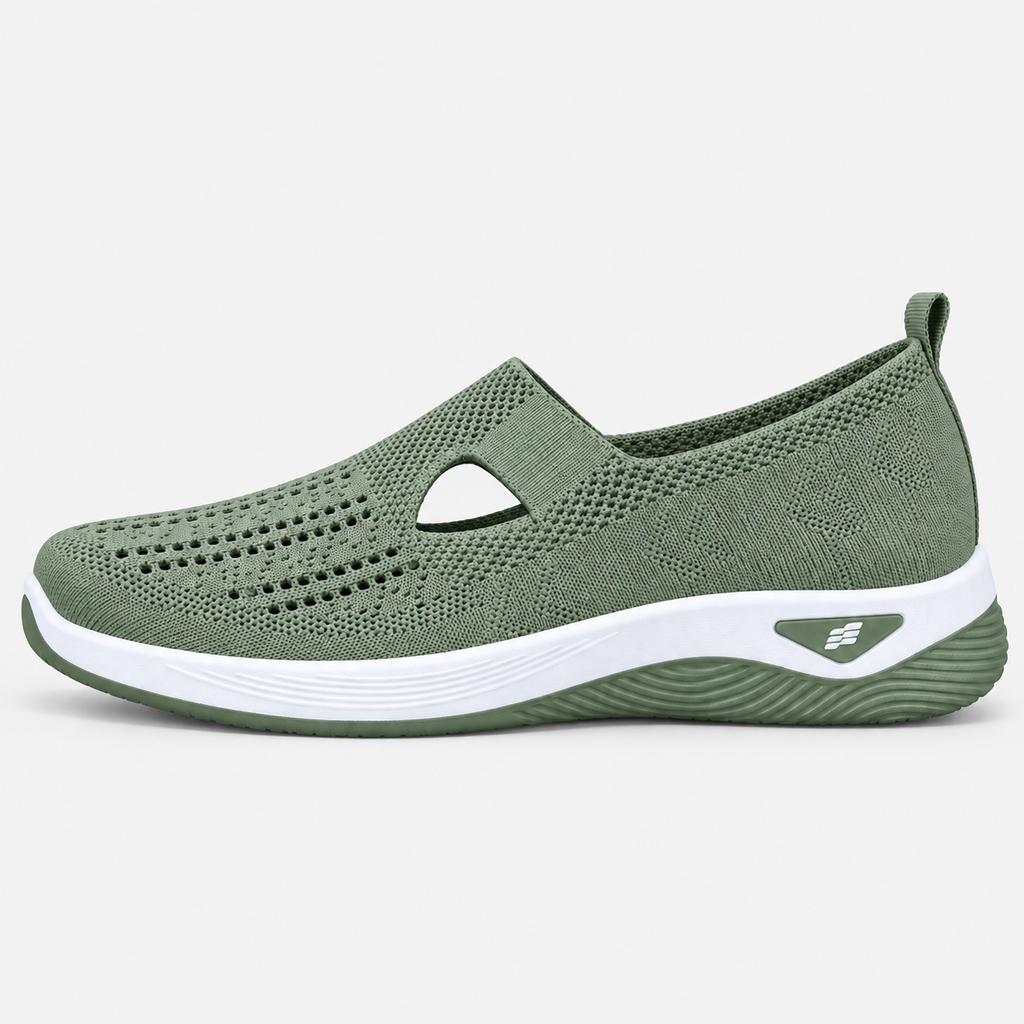 Orthopedic Shoes For Walking Hollow Knit Mesh Slip-On