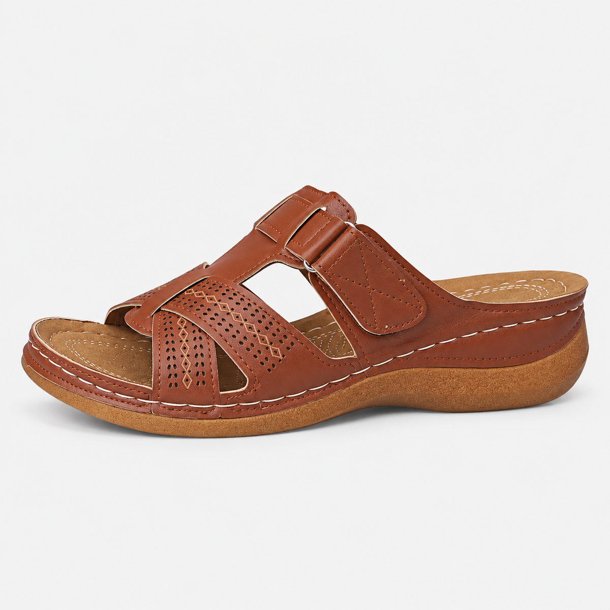 Orthopedic Shoes PU Wedge Open Toe