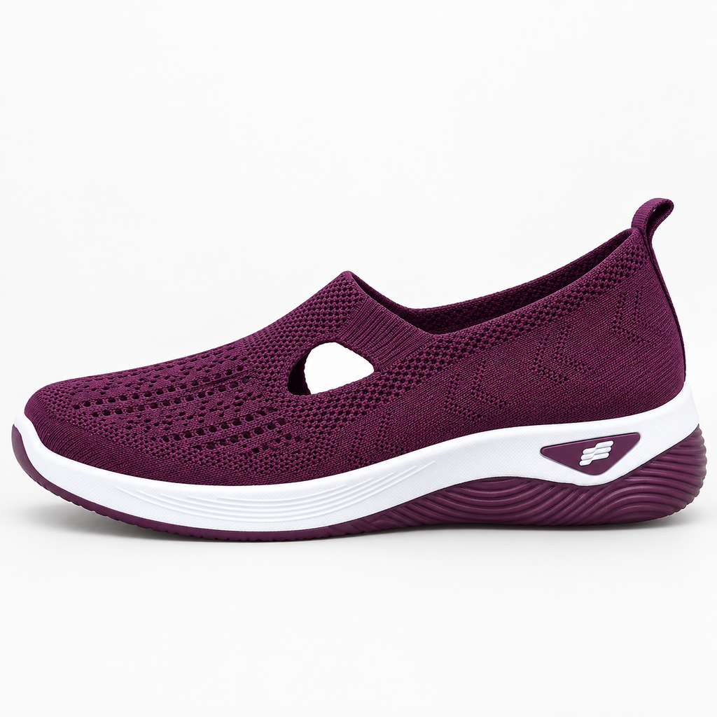 Orthopedic Shoes For Walking Hollow Knit Mesh Slip-On