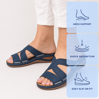 Orthopedic Ladies Shoes Wedge Open Toe