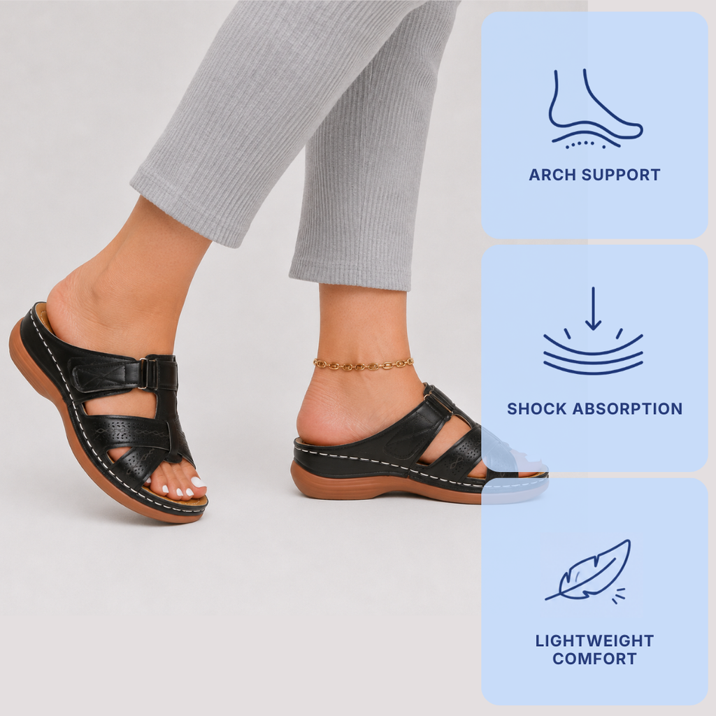 Orthopedic Shoes Women Wedge Open Toe