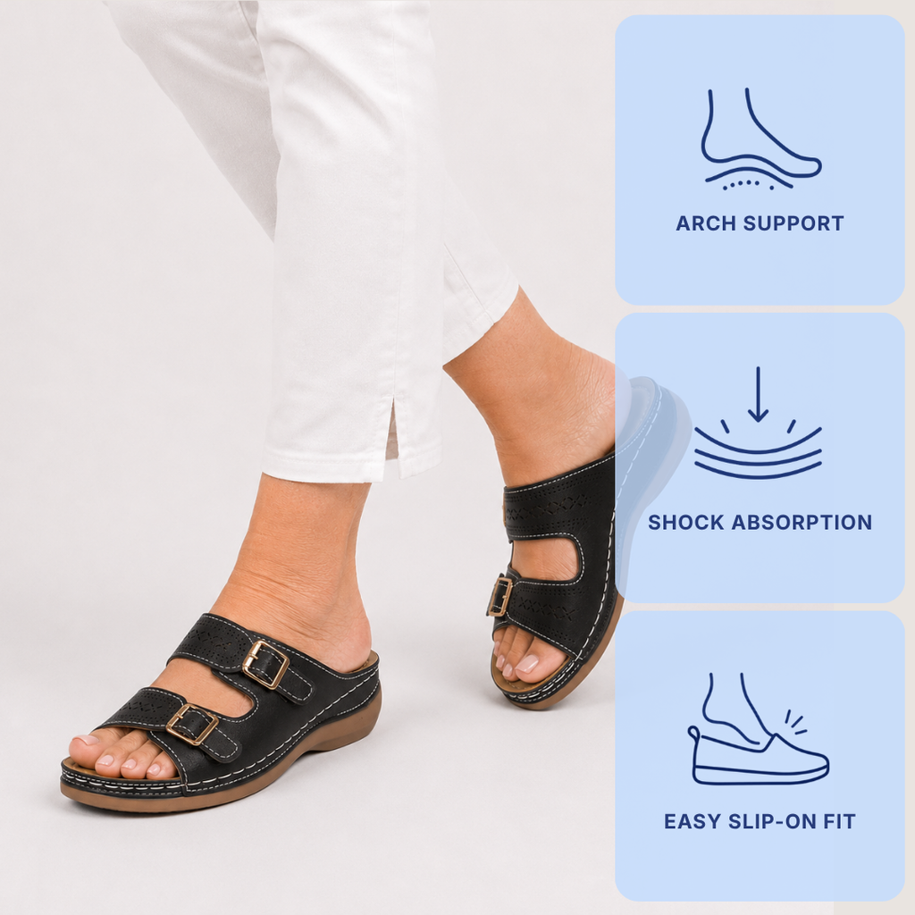 Stylish Orthopedic Shoes For Women Wedge Open Toe