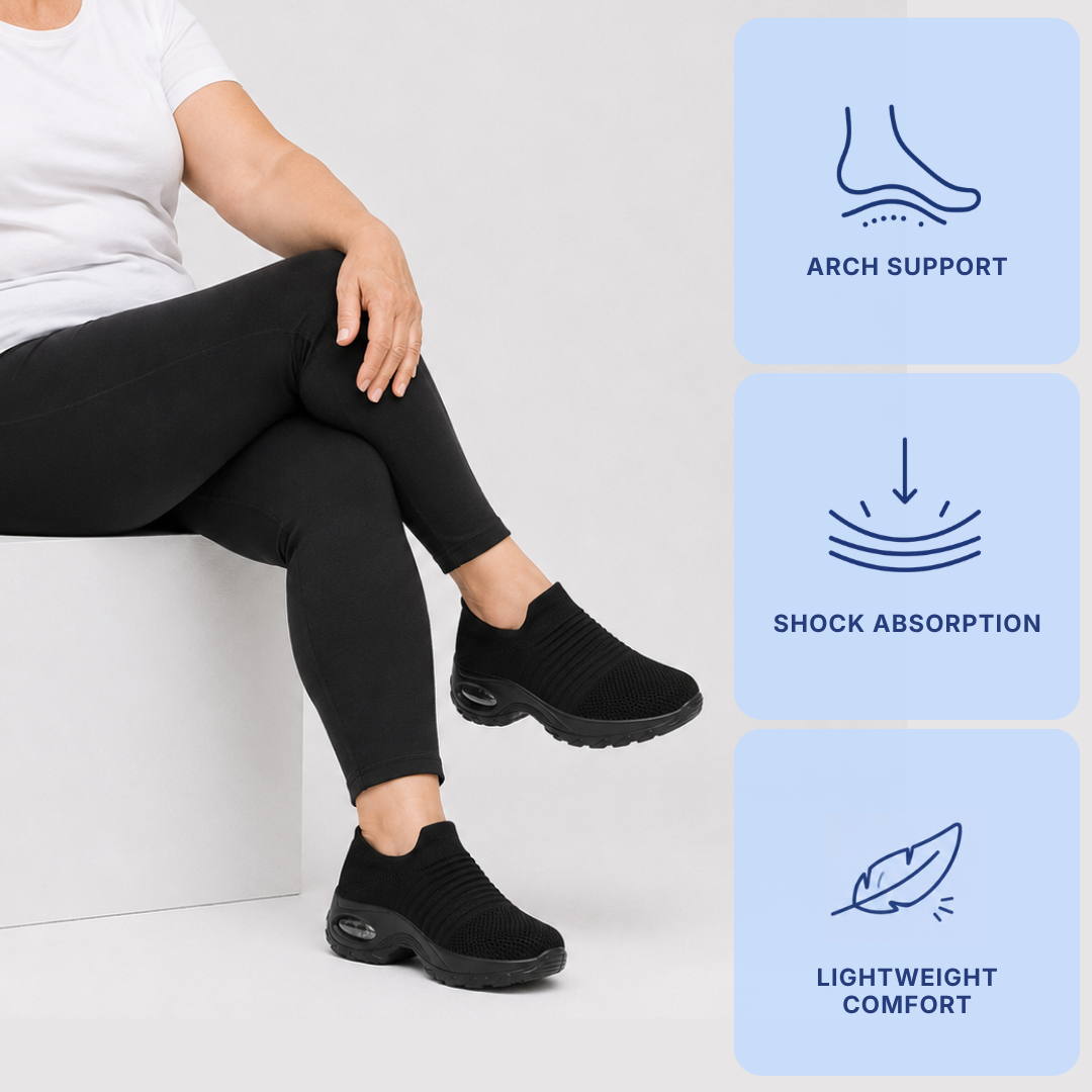Women'S Orthopedic Shoes Uk Slip-On Air Cushion