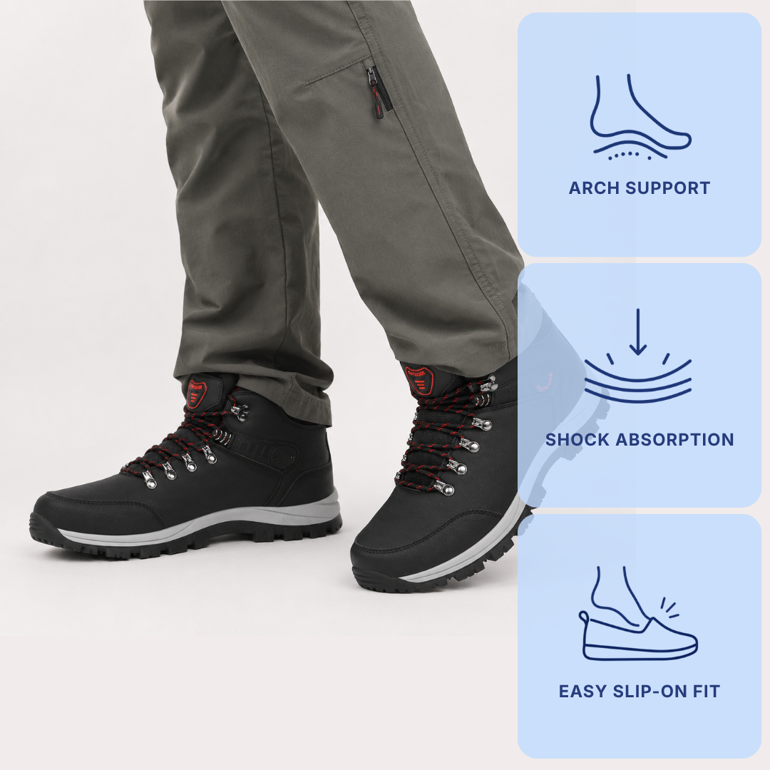 Orthopedic Shoes Artificial Leather Plush Lined Lace-Up