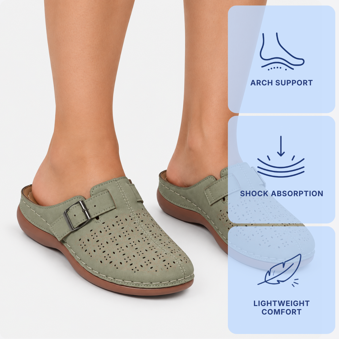 Stylish Orthopedic Shoes Uk Hollow Out Closed Toe