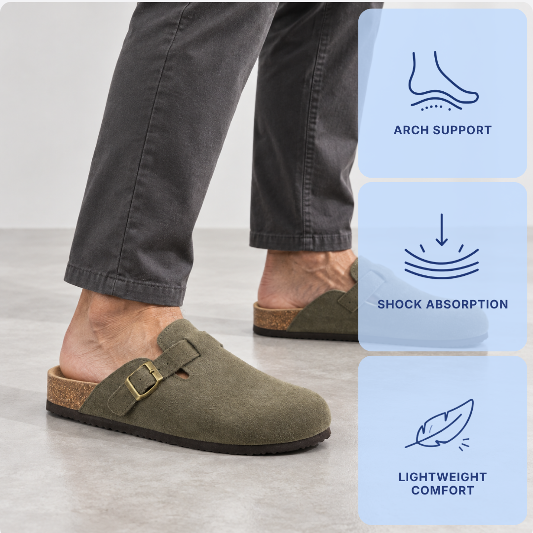 Orthopedic Shoes Cork Suede Insole