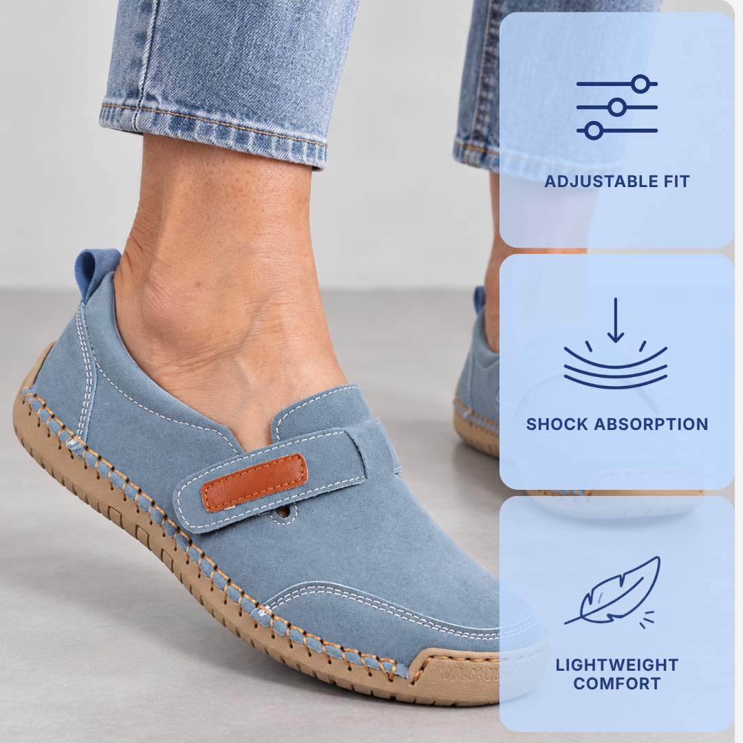 Orthopedic Shoes Blue Slip-On