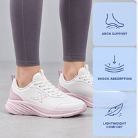Xtep Women's White Water-Repellent Running Shoes