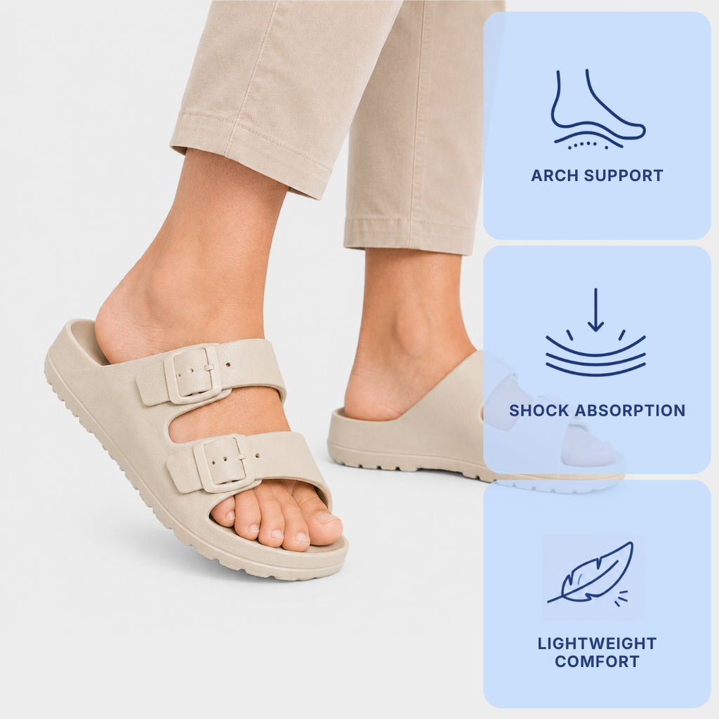 Ladies Orthopedic Shoes Uk EVA Double Buckle