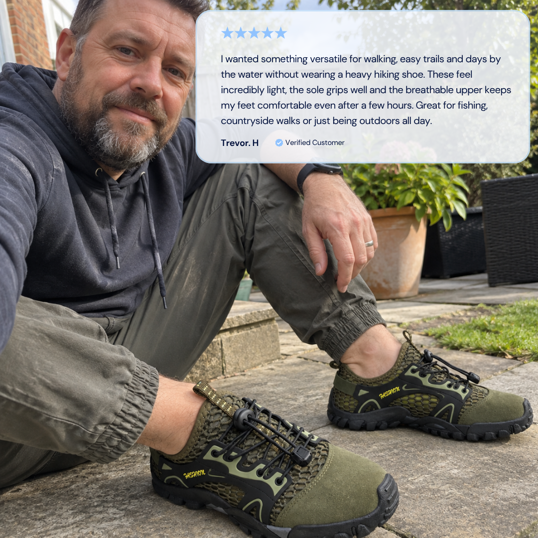 Orthopedic Shoes Microfiber Breathable Mesh Hiking