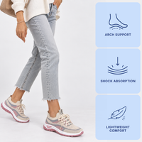 Orthopedic Shoes Canvas Knit Mesh Lace-Up