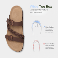 Orthopedic Shoes Cork Braided