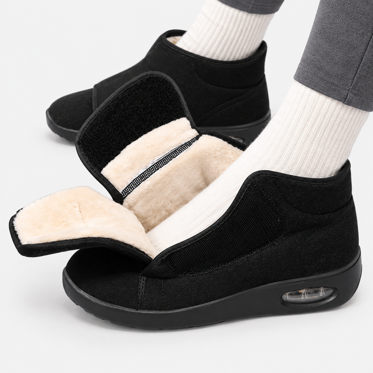 Black Orthopedic Shoes Diabetic
